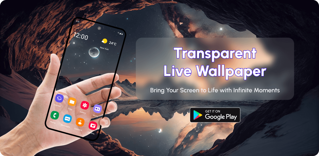 TRANSPARENT & LIVE WALLPAPER